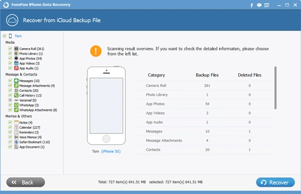 iCloud recovery